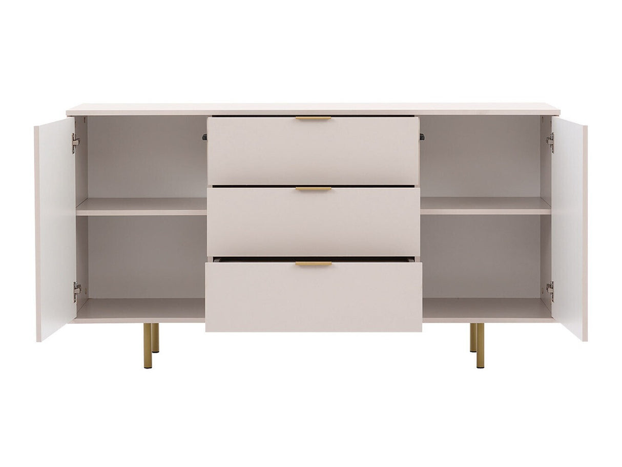 Komód K2D3SZ NUBIA, Szín: Fekete