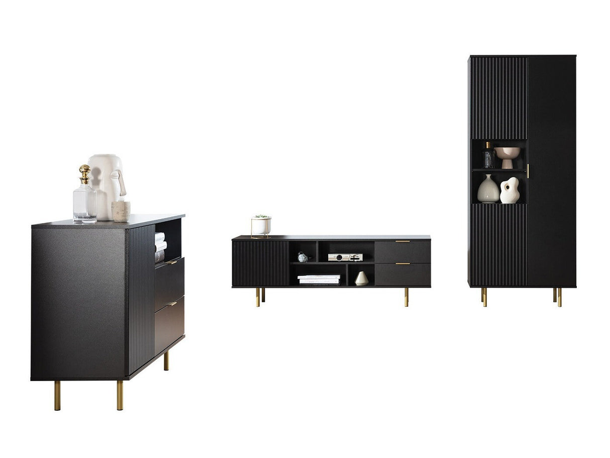 Nappali szett Meble NUBIA II, Szín: Fekete