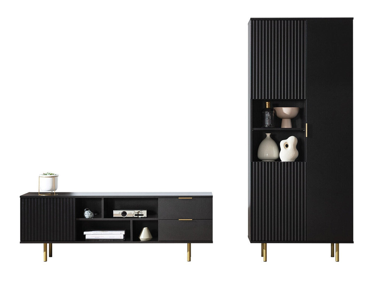 Nappali szett Meble NUBIA III, Szín: Fekete