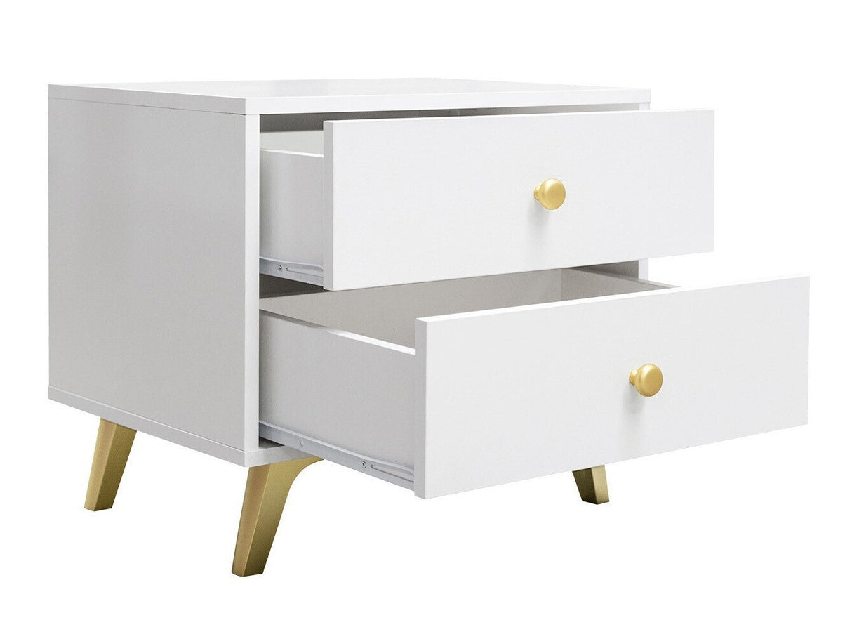 Éjjeliszekrény Stolik nemcny SIENA, Szín: Fehér