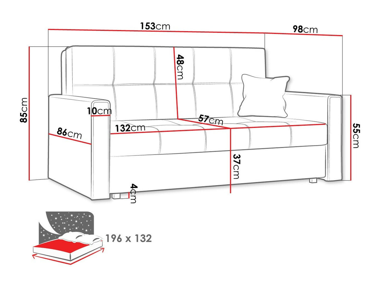 Kanapéágy Viva Bis III (Clivia Bis III), Szín: Spirit 03