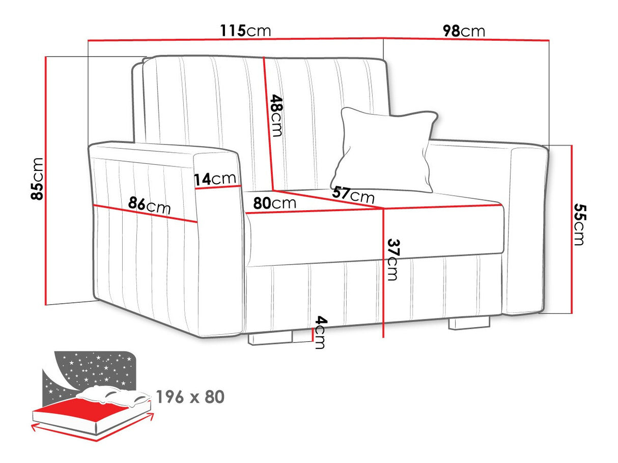 Fotel Viva Glam I, Szín: Kronos 27
