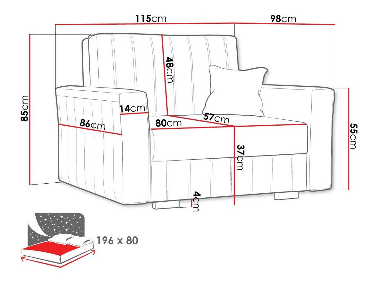 Fotel Viva Glam I, Szín: Paros 2