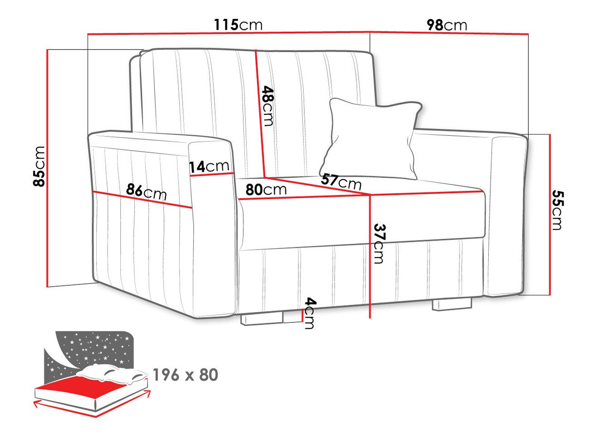 Fotel Viva Glam I, Szín: Paros 5