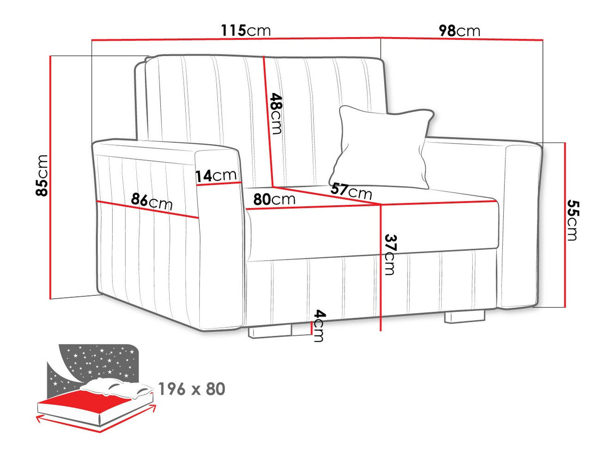 Fotel Viva Glam I, Szín: Kronos 31