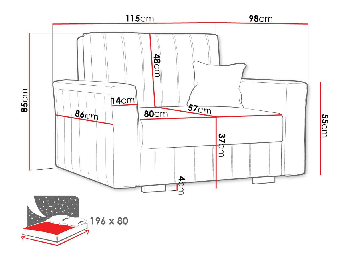 Fotel Viva Glam I, Szín: Kronos 07