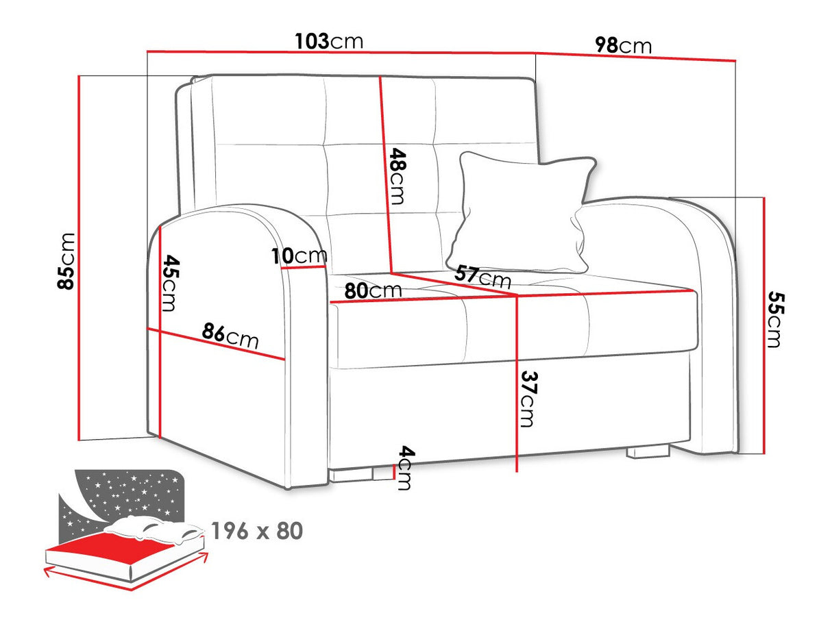 Fotel Viva Arany I (Clivia Arany I), Szín: Kronos 19