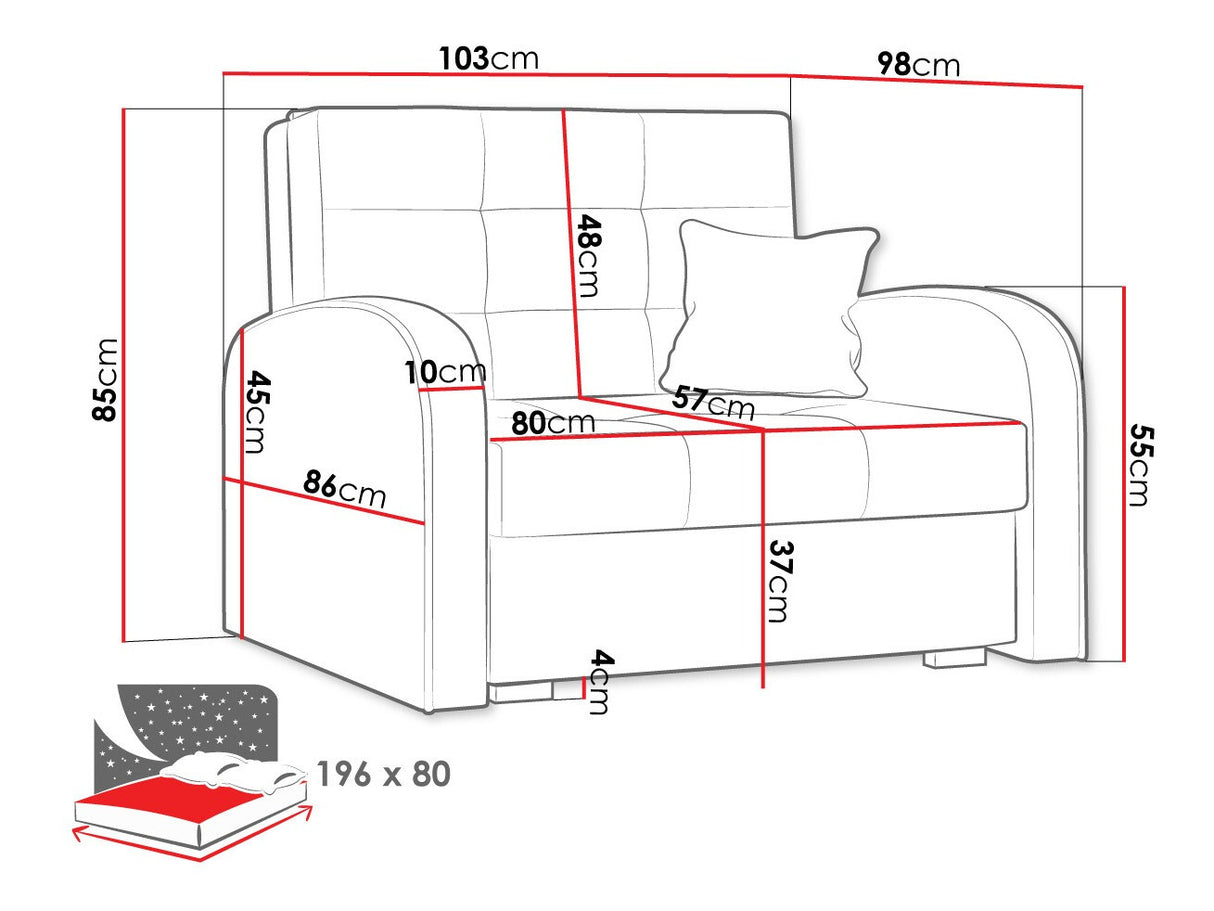 Fotel Viva Arany I (Clivia Arany I), Szín: Kronos 26
