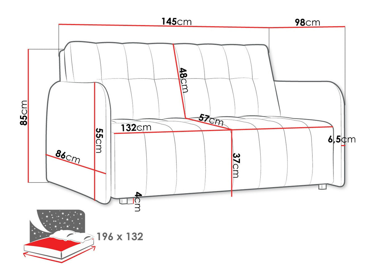 Kanapéágy Kanapa VIVA GRAND III Szín: Country 8