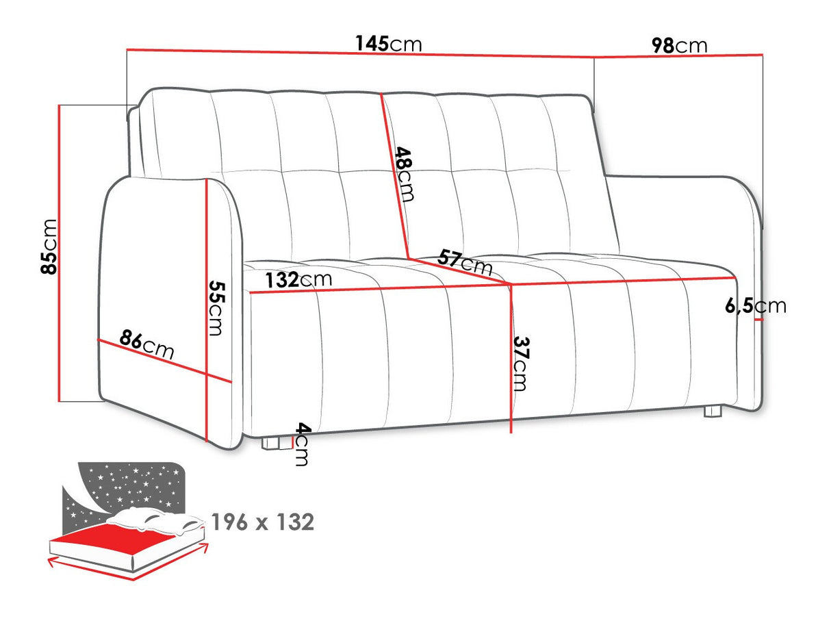 Kanapéágy Kanapa VIVA GRAND III Szín: Paros 3