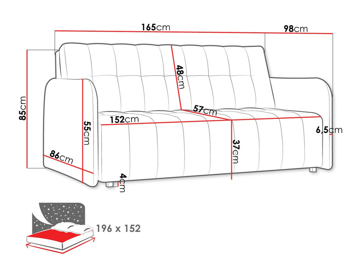 Kanapéágy Kanapa VIVA GRAND IV Szín: Country 3