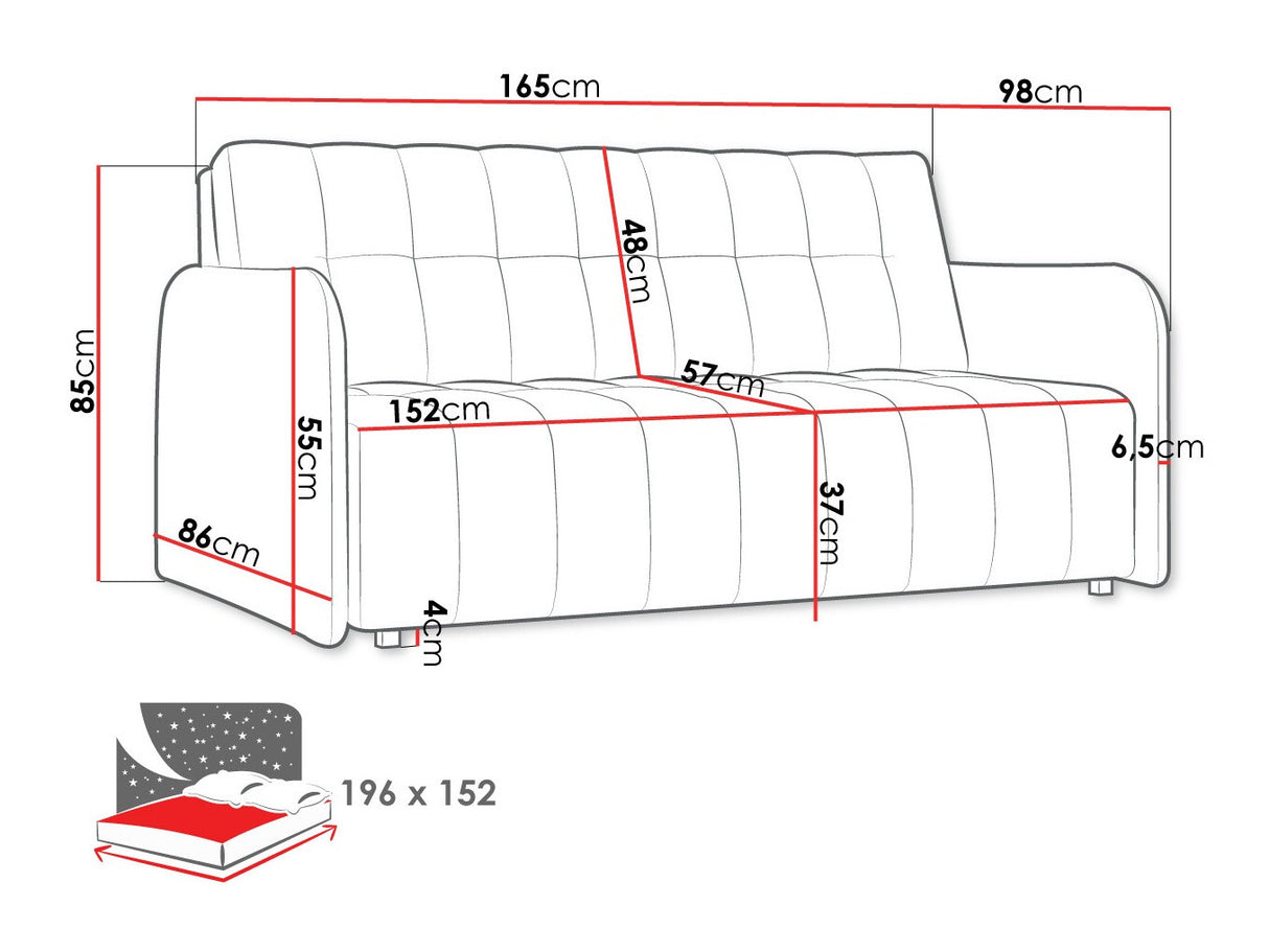 Kanapéágy Kanapa VIVA GRAND IV Szín: Country 12
