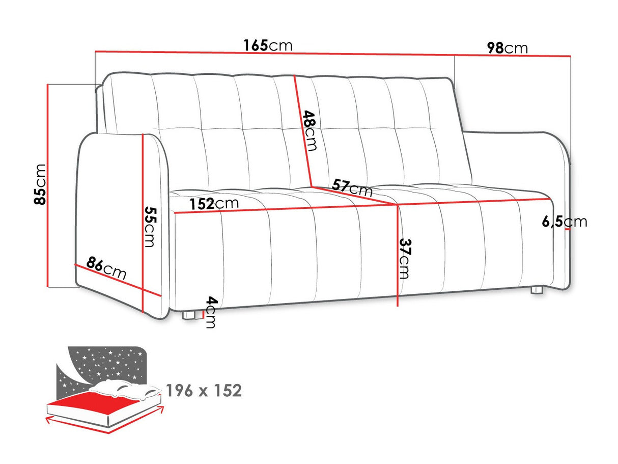 Kanapéágy Kanapa VIVA GRAND IV Szín: Kronos 9