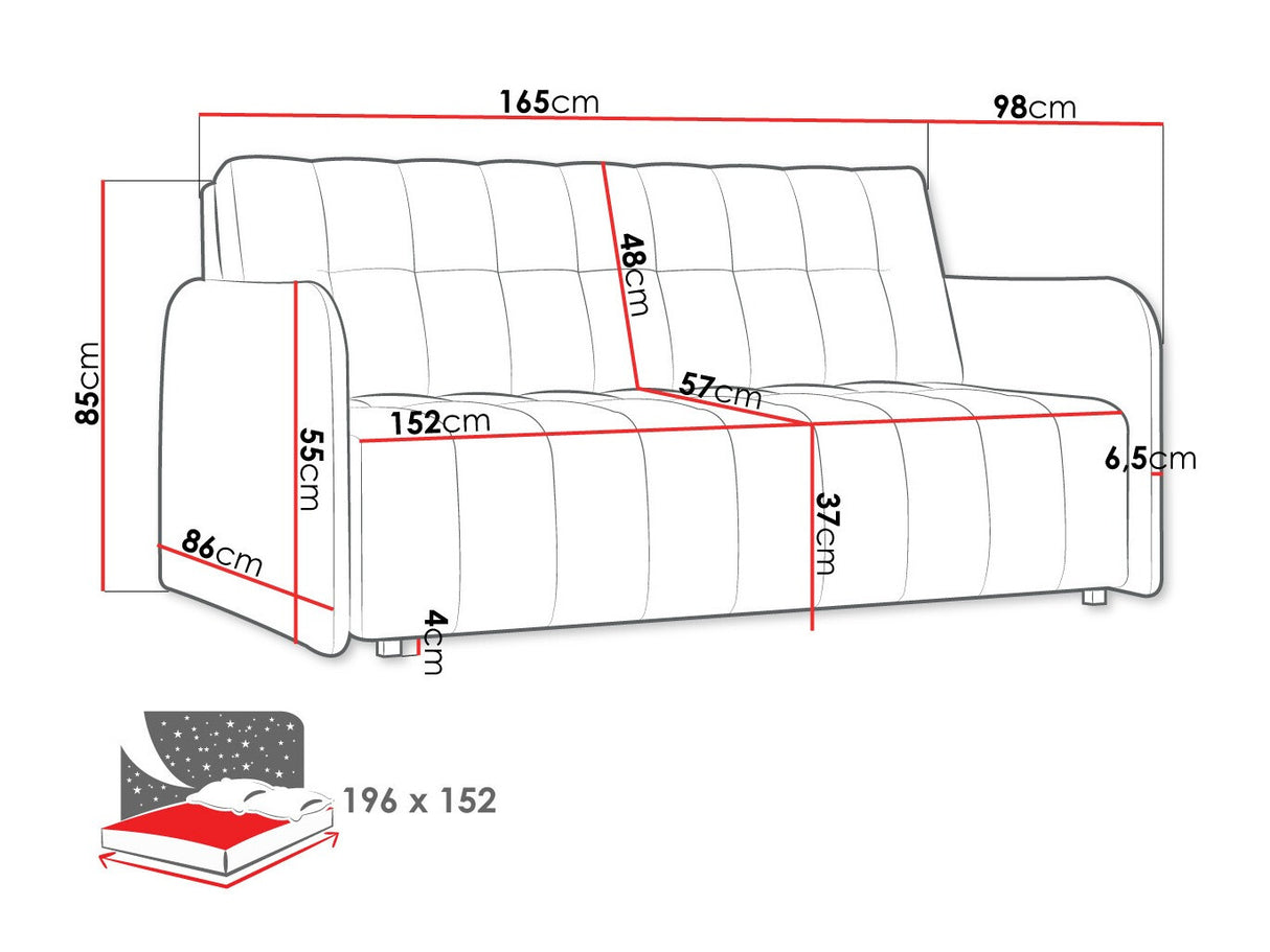 Kanapéágy Kanapa VIVA GRAND IV Szín: Kronos 19