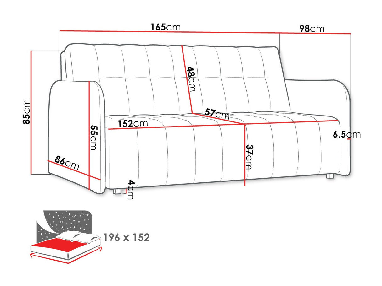 Kanapéágy Kanapa VIVA GRAND IV Szín: Kronos 22