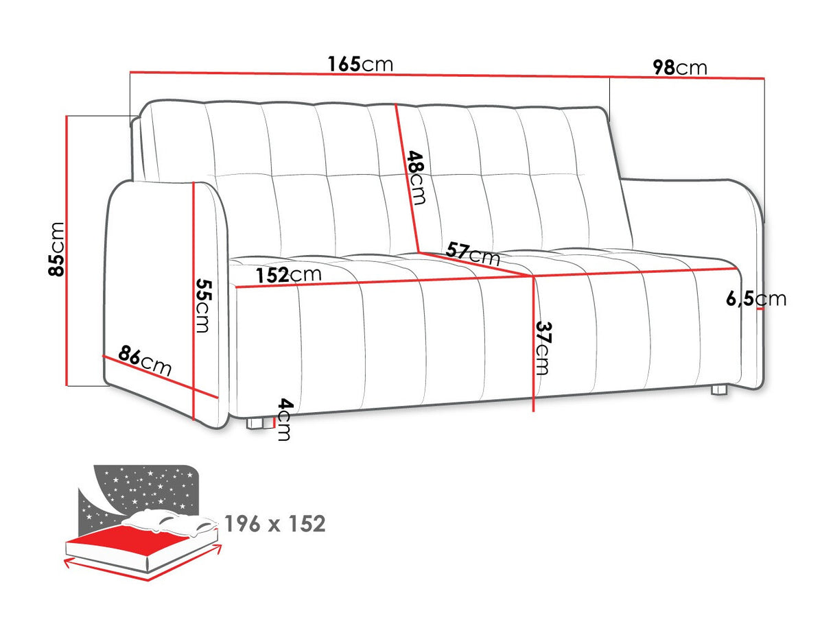 Kanapéágy Kanapa VIVA GRAND IV Szín: Paros 5