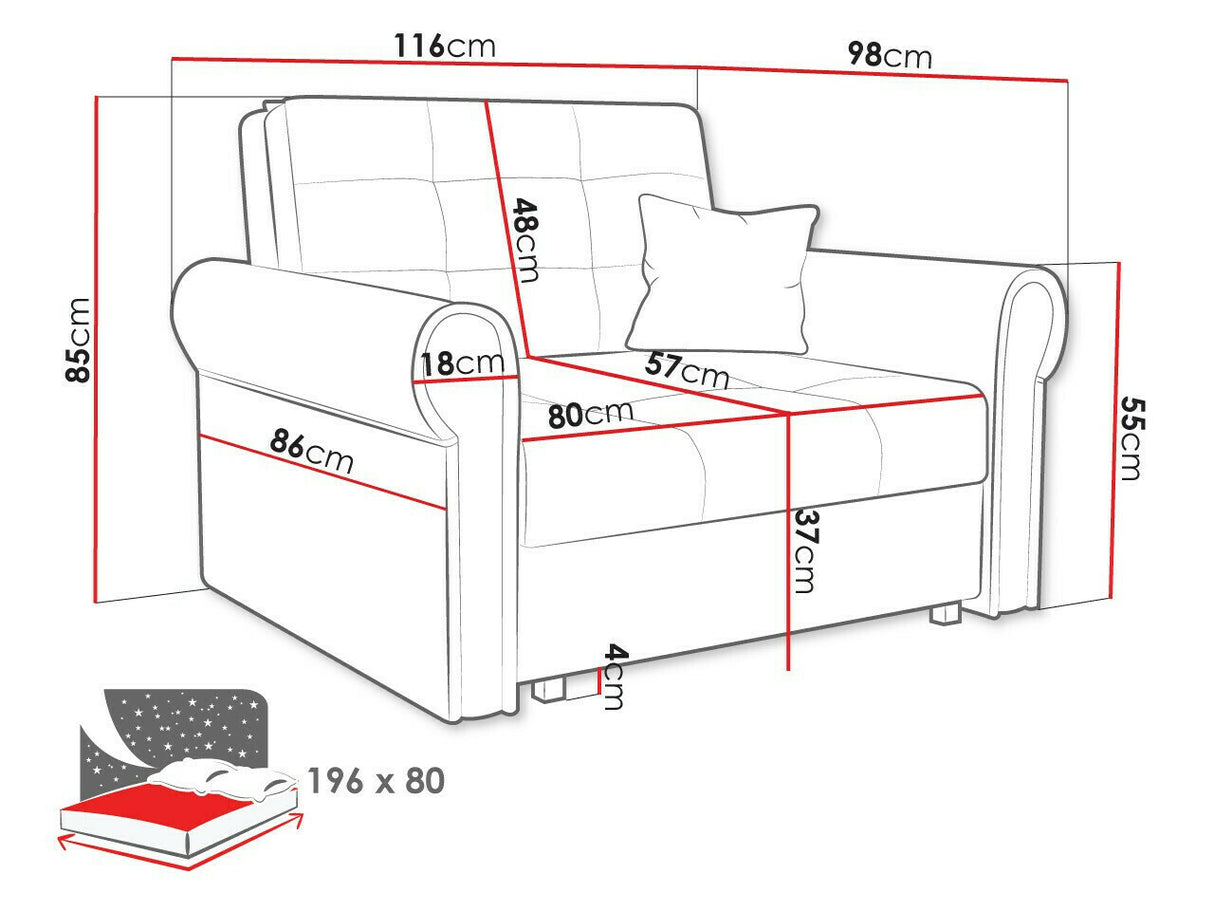 Fotel Viva Ezüst I , Szín: Mono 232