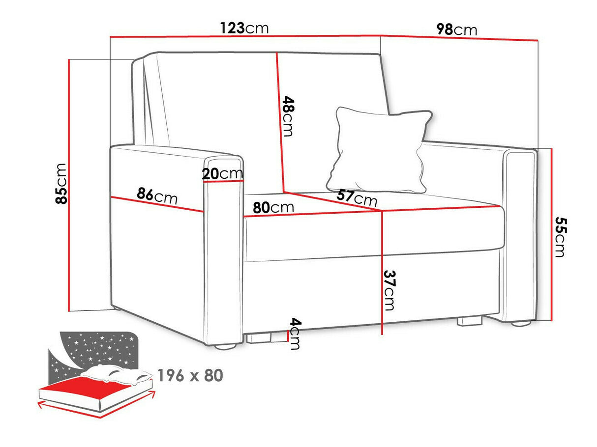 Fotel Viva star I (Clivia Star), Szín: Poso 125
