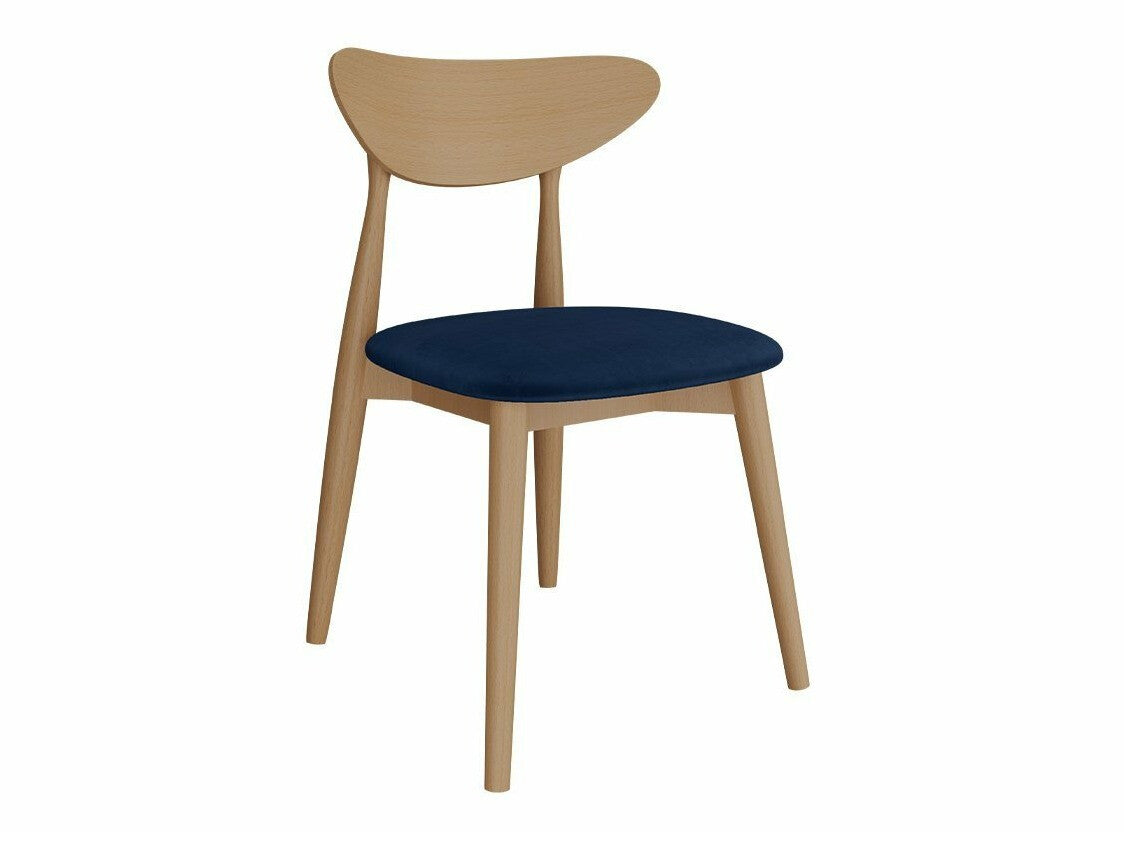 Étkezőgarnitúra Zestaw 01 4xS80 + INES FI, Asztal színe: Barna, Szék színe: Magic Velvet 2216 + Fekete