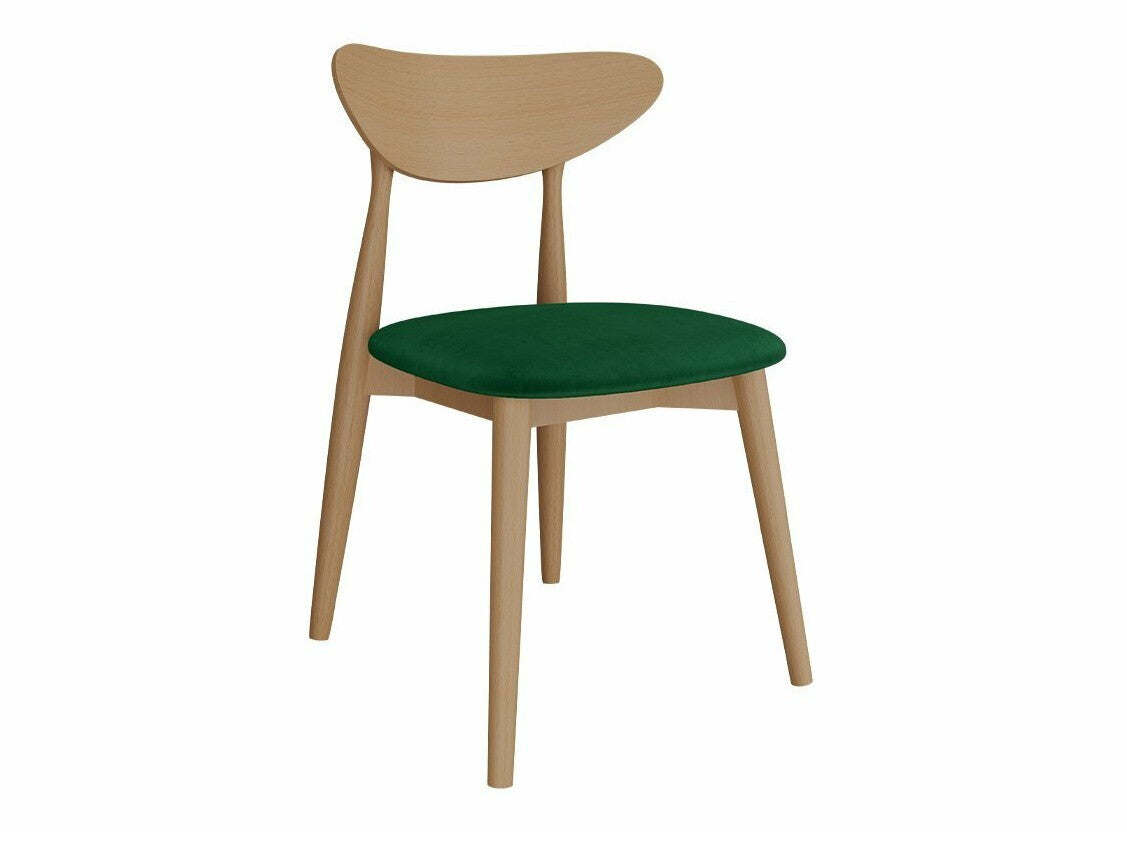 Étkezőgarnitúra Zestaw 01 4xS80 + INES FI, Asztal színe: Barna, Szék színe: Magic Velvet 2225 + Fekete