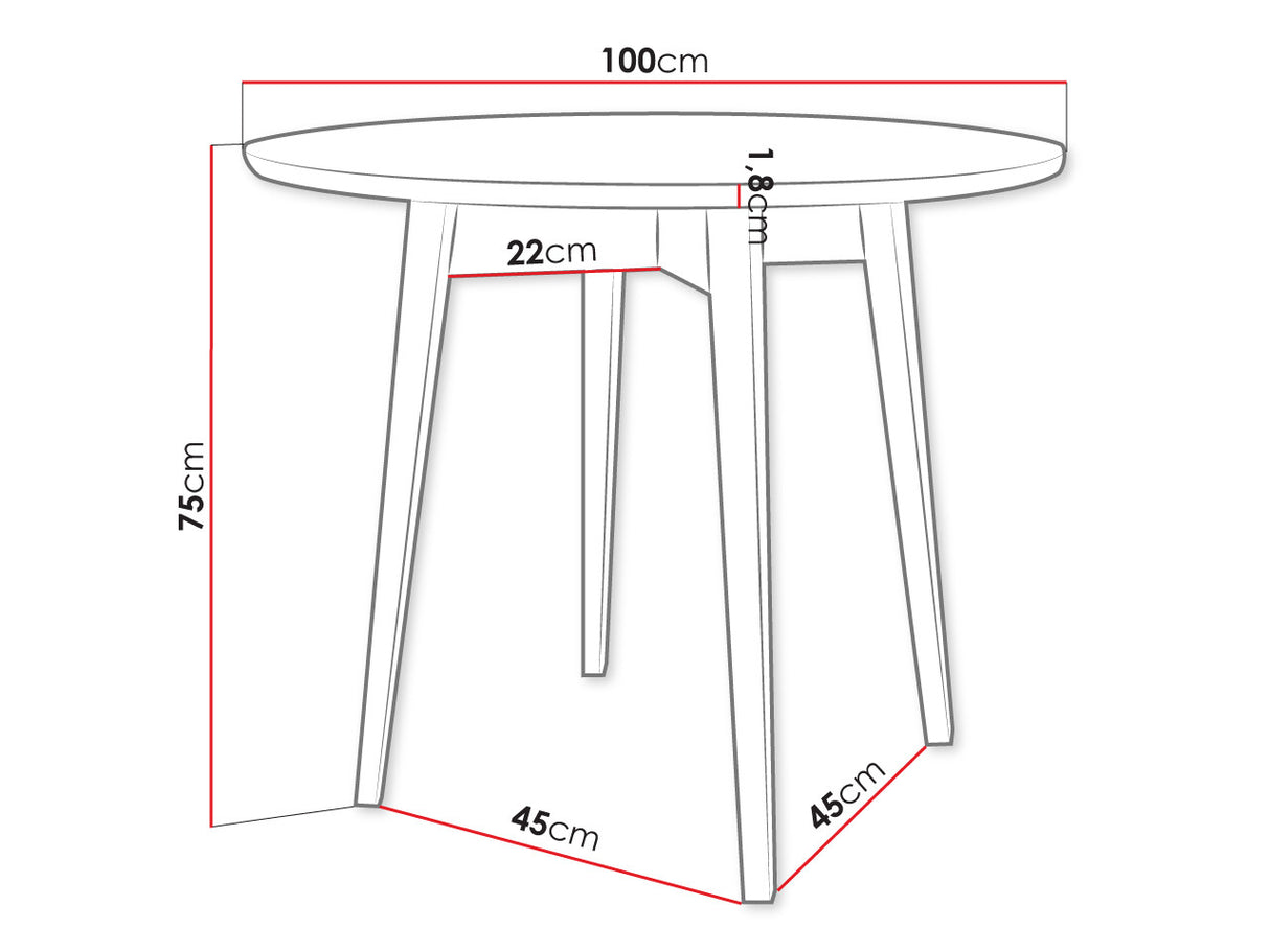 Étkezőgarnitúra Zestaw 01 4xS80 + INES FI, Asztal színe: Barna, Szék színe: Magic Velvet 2216 + Barna