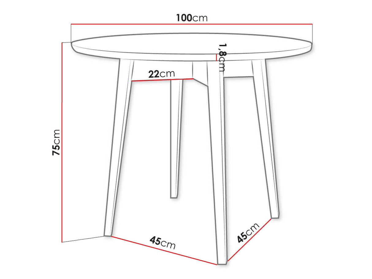 Étkezőgarnitúra Zestaw 01 4xS80 + INES FI, Asztal színe: Barna, Szék színe: Magic Velvet 2219 + Barna