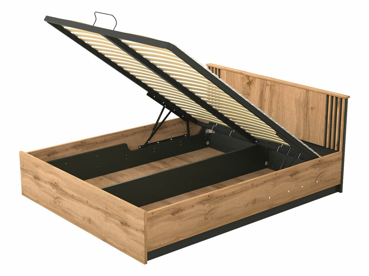 Hálószoba garnitúra Meble LAMELO VII Dąb wotan + Czarny