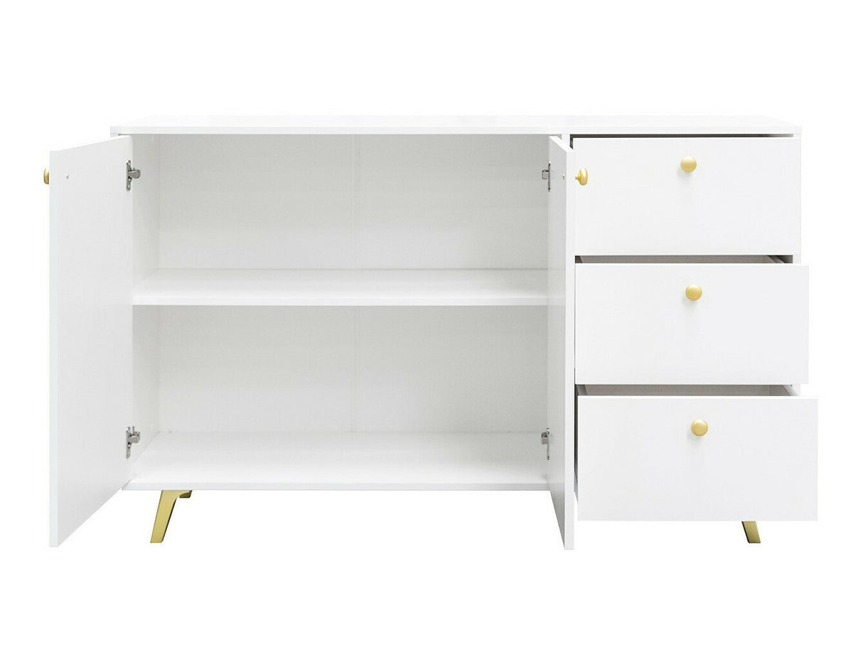 Komód SIENA 2D3S, Szín: Fekete