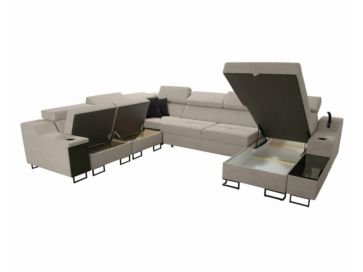 Sarokkanapé Narożnik ALICANTE VIII, Szín: Uttario Velvet 2979 + Uttario Velvet 2980, Változatok: Balos