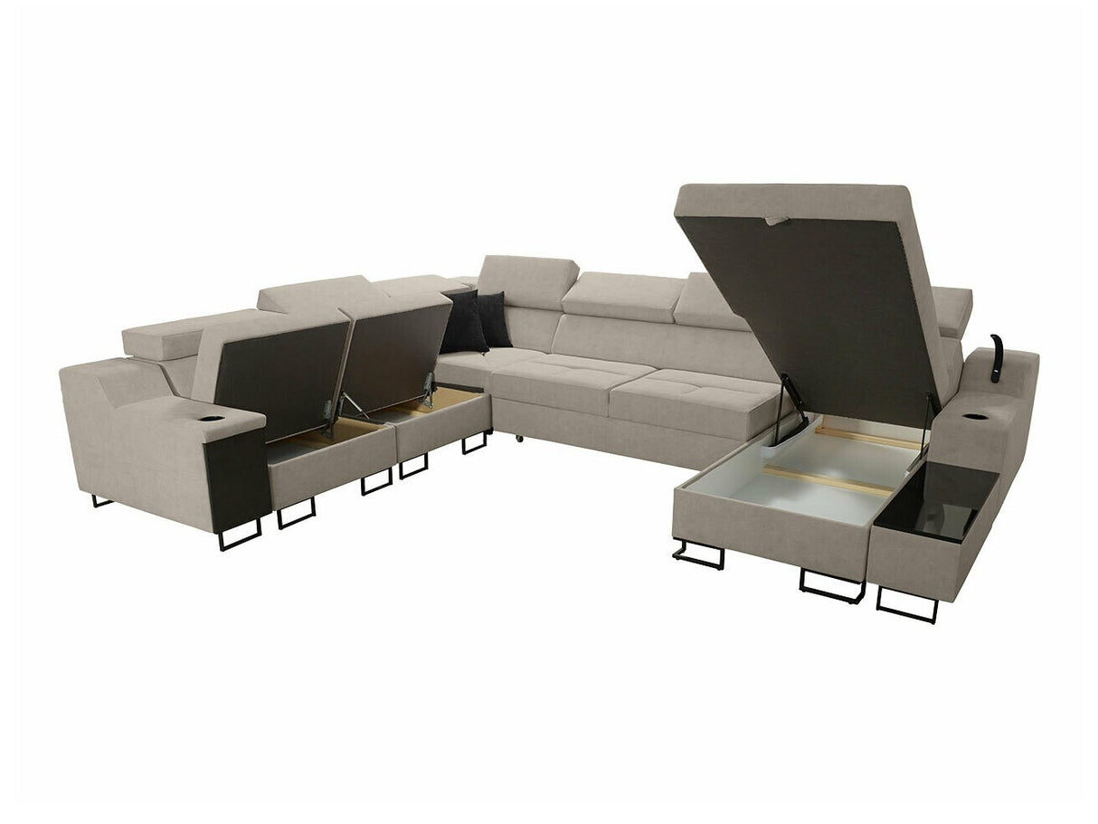 Sarokkanapé Narożnik ALICANTE VIII, Szín: Uttario Velvet 2979 + Uttario Velvet 2980, Változatok: Jobbos