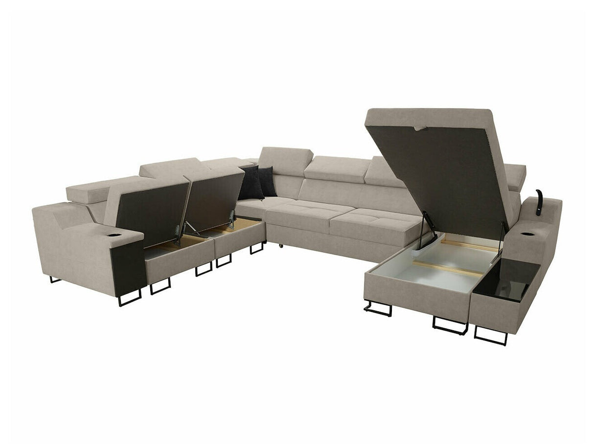 Sarokkanapé Narożnik ALICANTE VIII, Szín: Uttario Velvet 2980 + Uttario Velvet 2973, Változatok: Jobbos