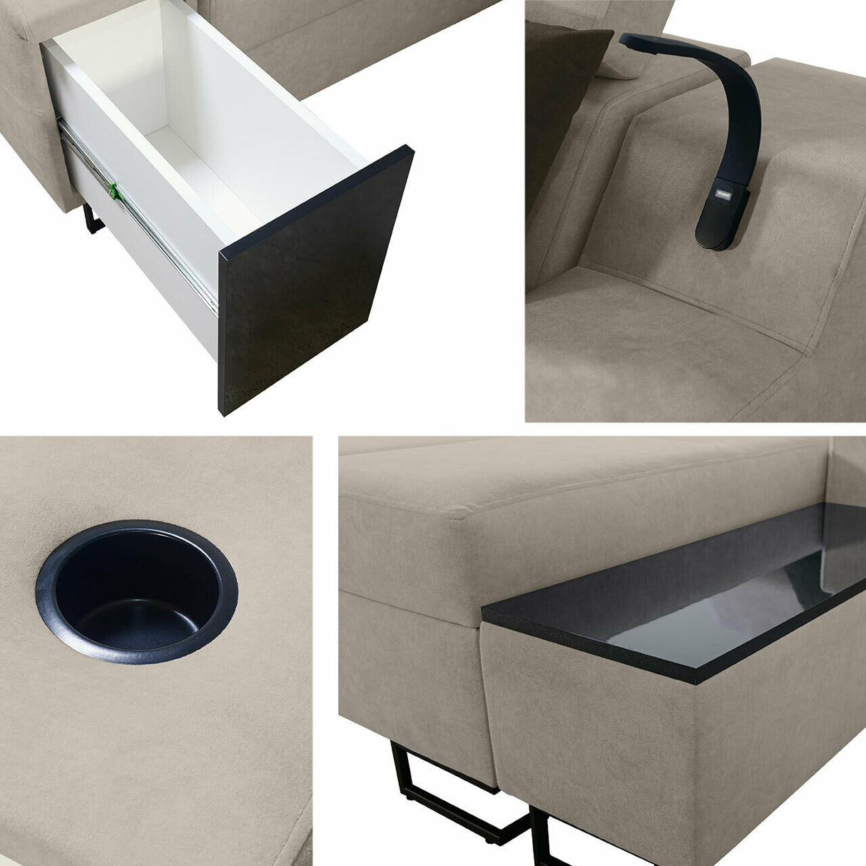 Sarokkanapé Narożnik ALICANTE VIII, Szín: Uttario Velvet 2955 + Uttario Velvet 2978, Változatok: Balos