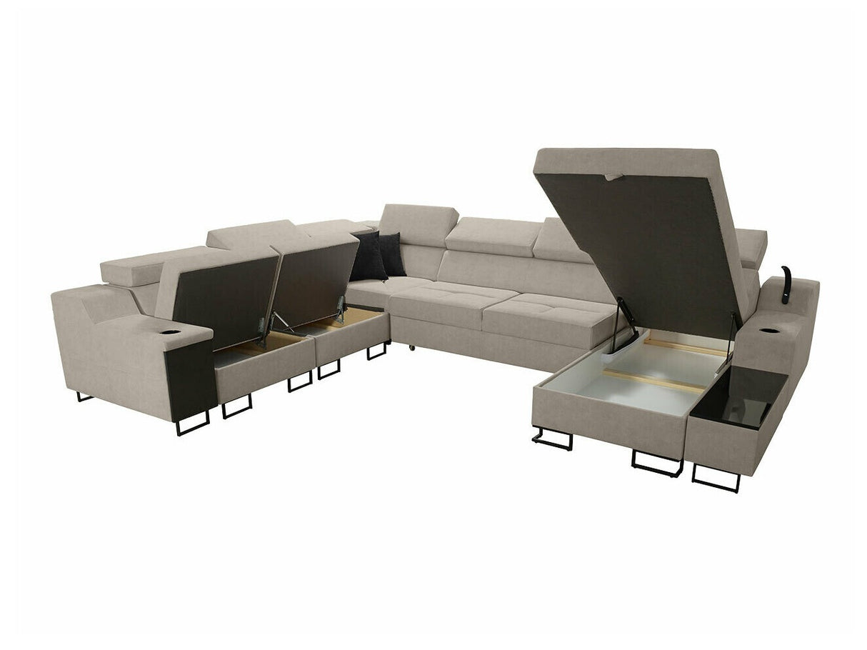 Sarokkanapé Narożnik ALICANTE VIII, Szín: Uttario Velvet 2951 + Uttario Velvet 2954, Változatok: Jobbos