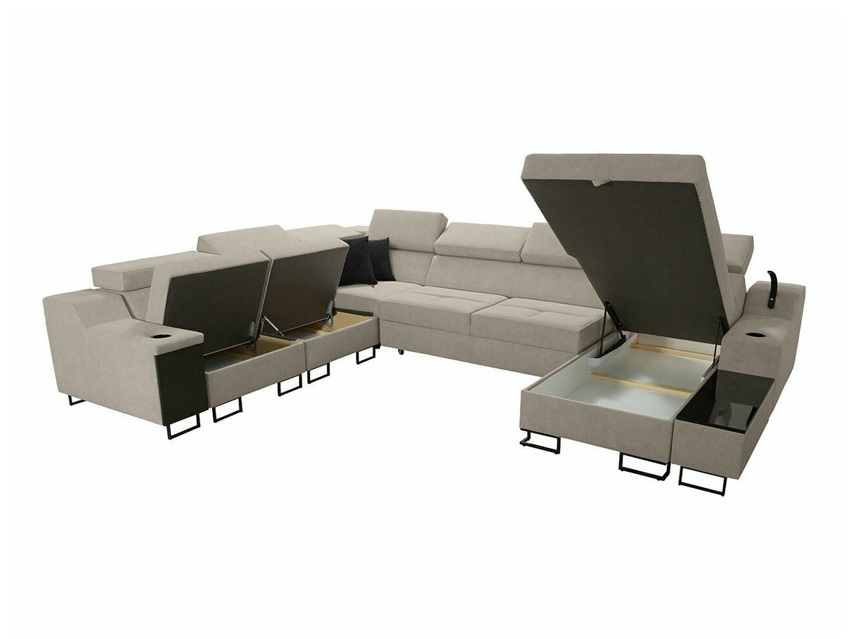 Sarokkanapé Narożnik ALICANTE VIII, Szín: Uttario Velvet 2967 + Uttario Velvet 2973, Változatok: Balos