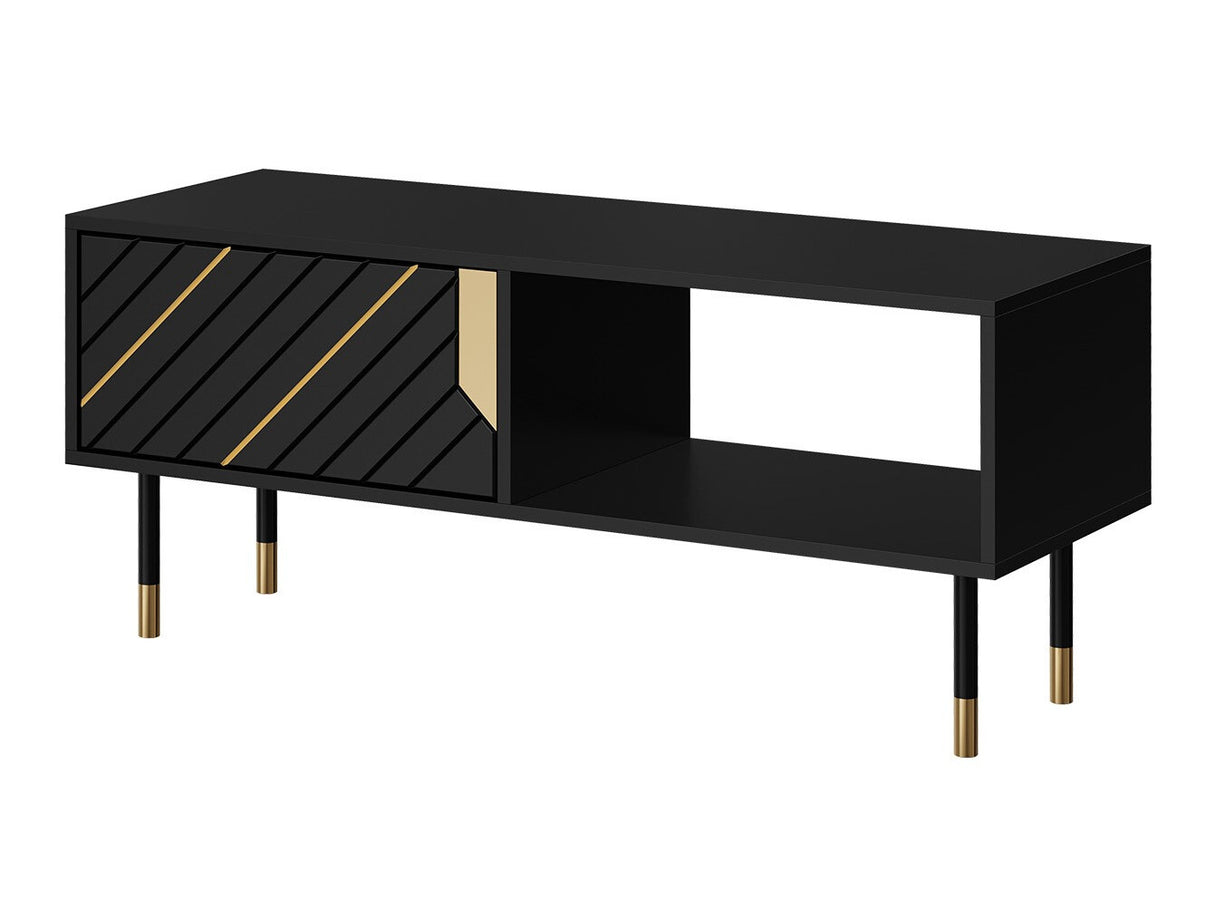 Dohányzóasztal Ława MOUNTAIN 110 Czarny + Złoty