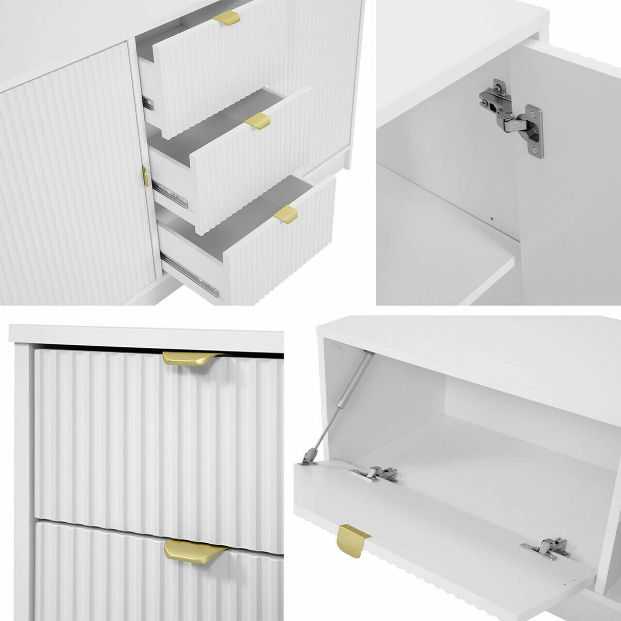 Éjjeliszekrény Stolik nemcny 2SZ TIRENO, Szín: Fehér