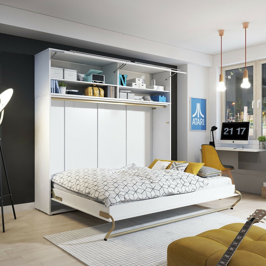 Szekrényágy CONCEPT PRO CP-06 I, Szín: Fehér, Alvó felület mérete: 90 x 200 cm