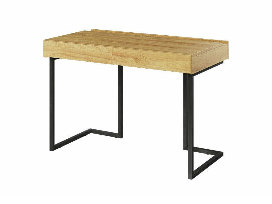 Íróasztal TEEN FLEX TF-06+TF-15 - biurko 110 2s wolnemstojące - hikora naturalna/raw acél