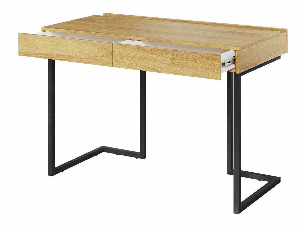 Íróasztal TEEN FLEX TF-06+TF-15 - biurko 110 2s wolnemstojące - hikora naturalna/raw acél