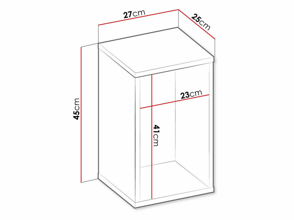 Polc TEEN FLEX TF-11 TF11RS - półka wisząca 27 - raw acél