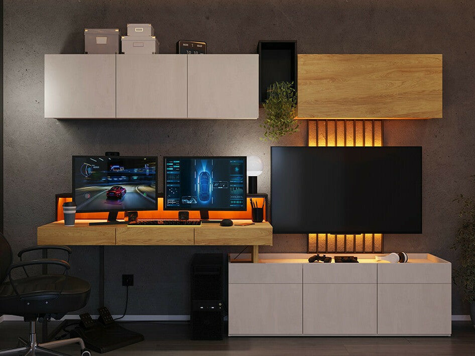 Fali szekrény TEEN FLEX TF-12 TF12H - hanging szekrény 1d - natural hickory