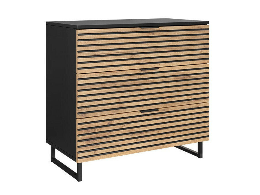 Komód 3S TELANI Czarny grafit/Wotan 5903211298912