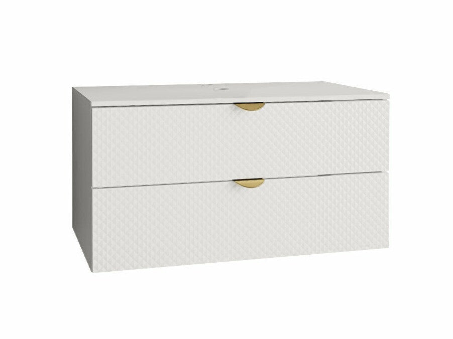 Fali szekrény mosdónak ANIABO 01 (Boterio 01), Szín: Fehér, Mosdókagyló: Igen