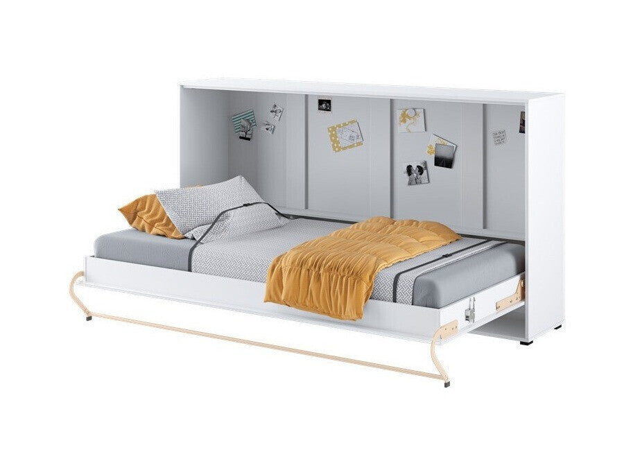 Szekrényágy CONCEPT PRO CP-06 I, Szín: Fehér + Fényes fehér, Alvó felület mérete: 90 x 200 cm