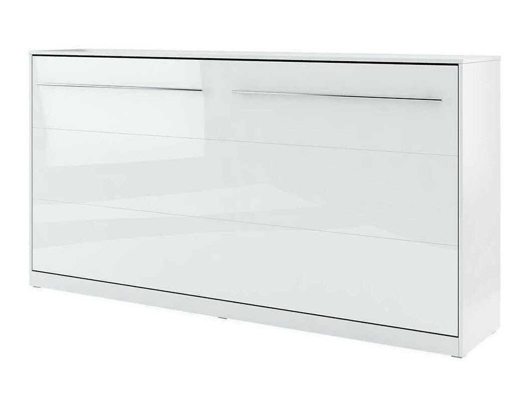 Szekrényágy CONCEPT PRO CP-06 I, Szín: Fehér + Fényes fehér, Alvó felület mérete: 90 x 200 cm
