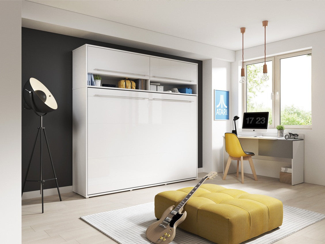 Szekrényágy CONCEPT PRO CP-04 I, Szín: Fehér, Alvó felület mérete: 140 x 200 cm