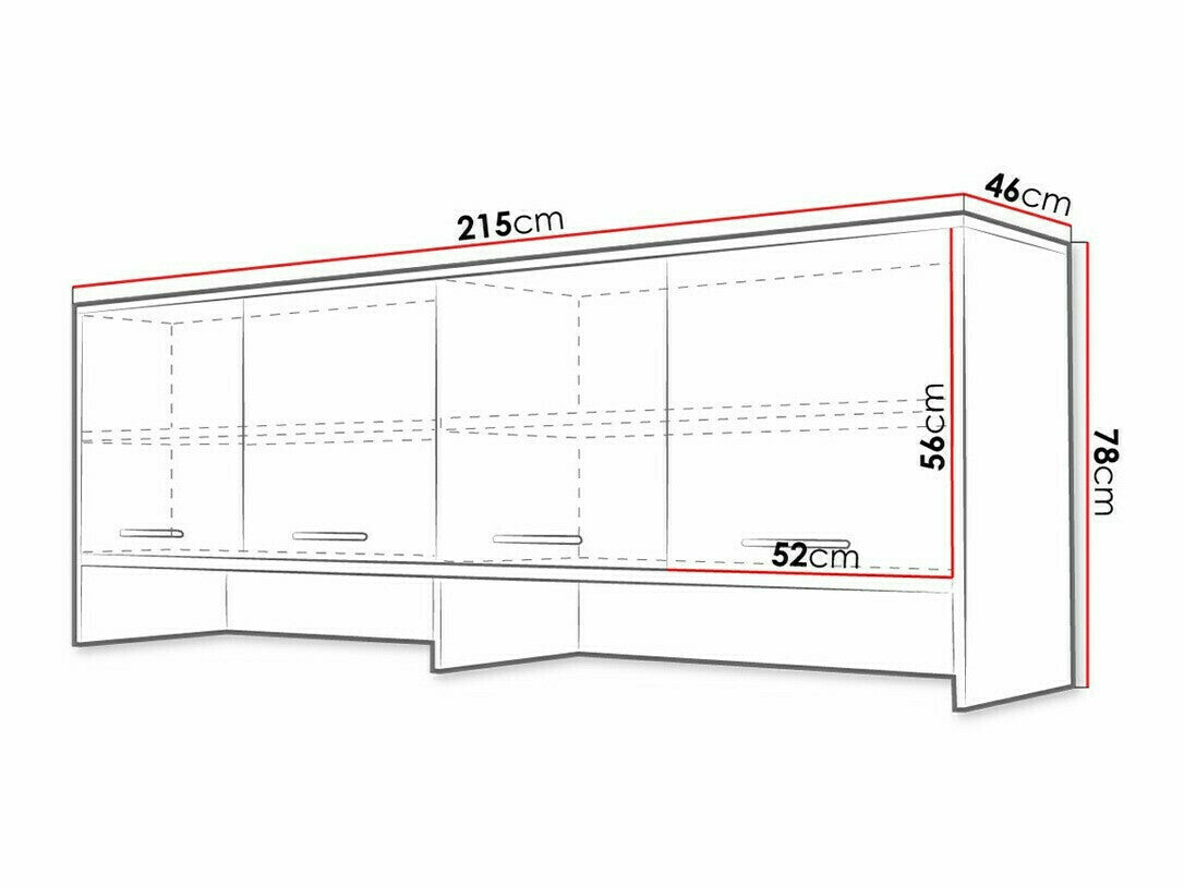 Szekrény CONCEPT PRO CP-10, Szín: Fehér + Fényes fehér