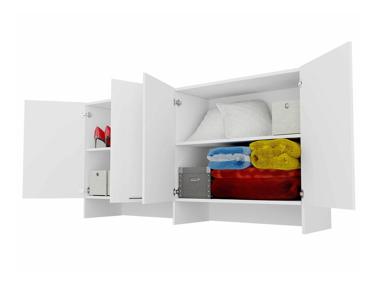 Szekrény CONCEPT PRO CP-11, Szín: Fehér + Fényes fehér