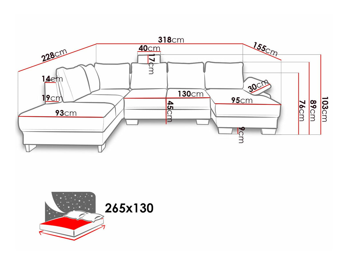 Sarokkanapé Narożnik CHIVAS PROGRAM 3, Szín: Barrel 97, Változatok: Jobbos