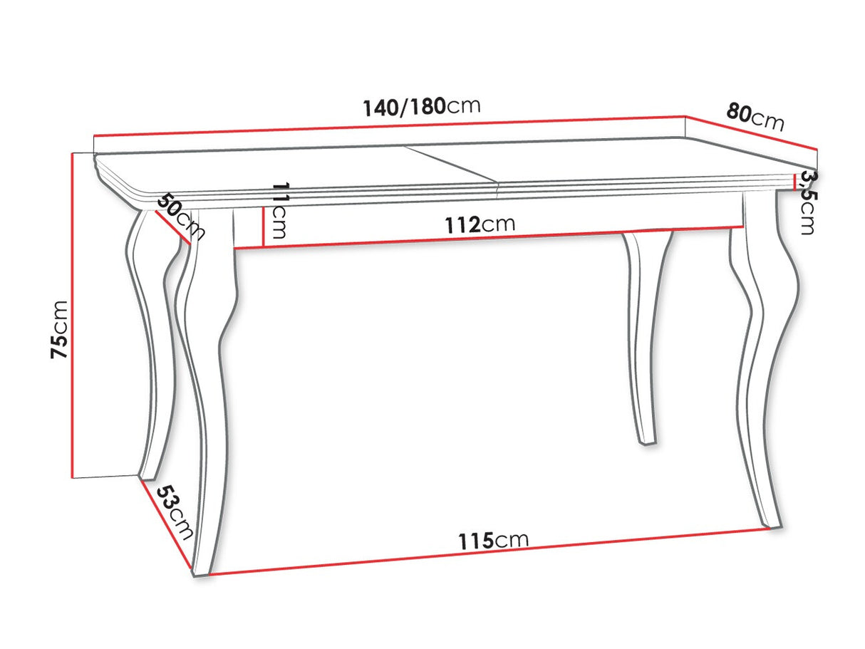 Asztal LARA 140 (Julia 140)